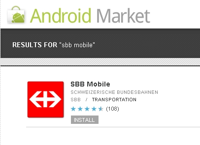 SBB geht mit Android-App online